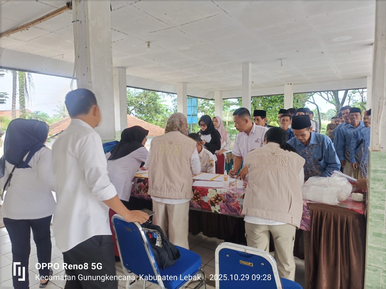 Pelaksanaan Tes Urine di Kecamatan Gunung Kencana